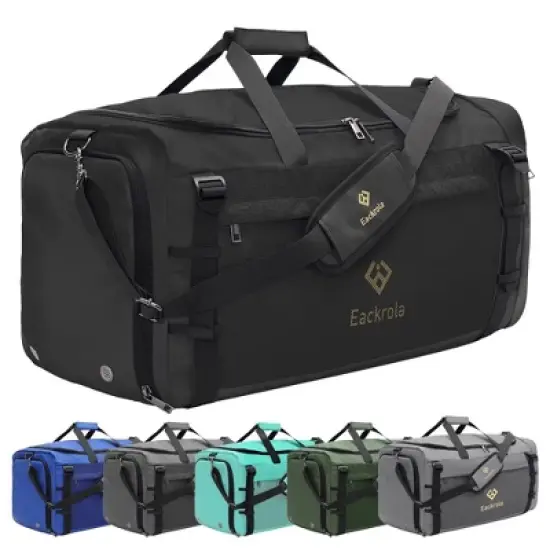 Large Sports Gym Bag, Travel Duffel bag with Wet Pocket & Shoes Compartment for men women image {6}
