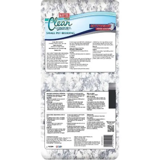 Kaytee Clean Comfort Rabbit, Guinea Pig, Chinchilla, Gerbil and Hamster Low Dust and Extreme Odor Control Pet Bedding - White - 24.6L/2.5lbs image {1}