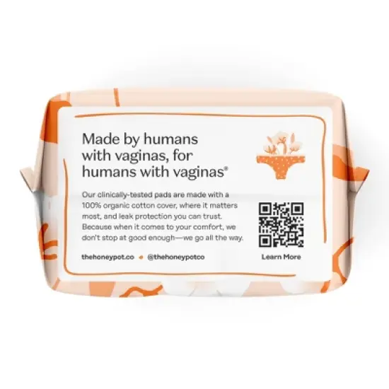 The Honey Pot Company 100% Organic Cotton Comfort Cover Regular Liners - 30ct image {11}