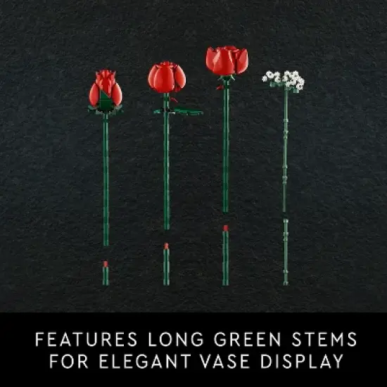 LEGO Icons Bouquet of Roses, Flower Build and Display Set 10328 image {4}