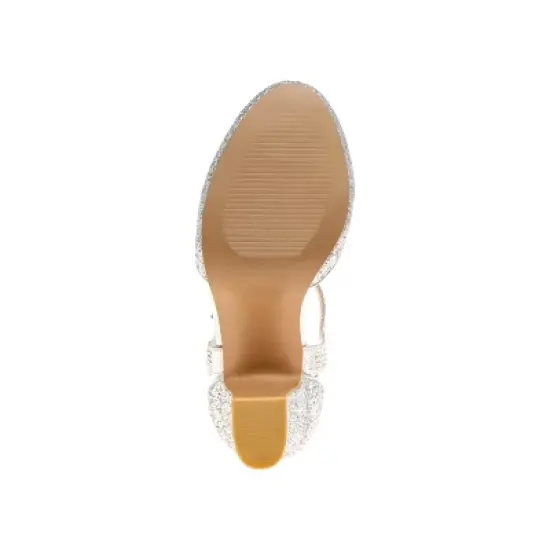 Badgley Mischka Girls Heel Dress Shoes with Bow &ndash; Elegant Girls' Pumps, Low Heels, Flower Party, Wedding, Princess (Little Kids) image {5}