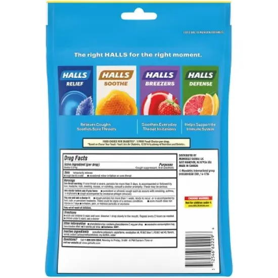 Halls Sugar Free Cough Drops - Mountain Menthol - 70ct image {11}