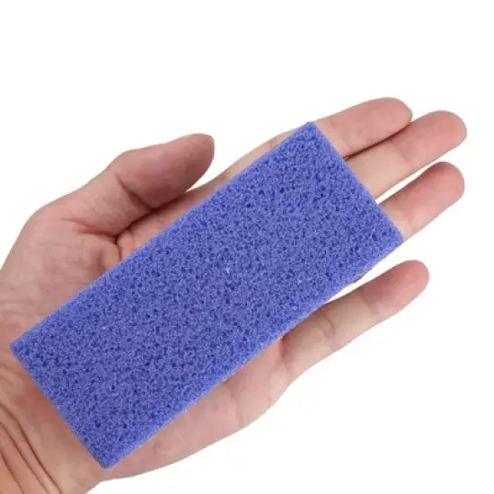 Unique Bargains Foot File Exfoliating Scrub Stone Double Sided Fine and Coarse Pumice Stone Foot Care 2 Pcs Purple image {4}