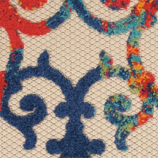 Nourison Aloha Contemporary Scroll Outdoor Rug image {2}