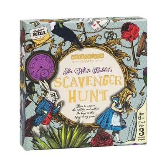 Professor Puzzle USA, Inc. Alice In Wonderland White Rabbits Scavenger Hunt image {1}