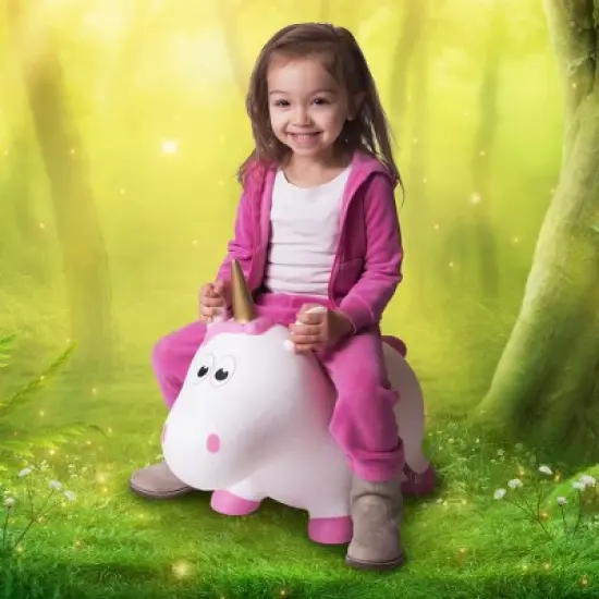 Farm Hoppers Fantasy Inflatable Bouncing Unicorn image {2}