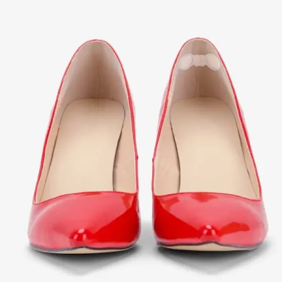 Unique Bargains Concealed Thick Shoes Heel Pads One Size Transparent 2 Pair image {1}