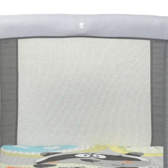 Chicco Tot Quad Portable Lightweight Machine Washable Square Playpen - Navy image {3}