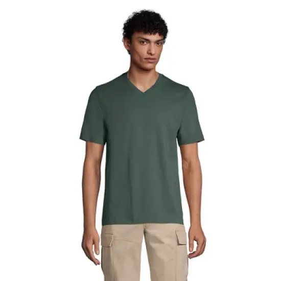 Lands' End Men's Super-T Short Sleeve V-Neck T-Shirt image {8}