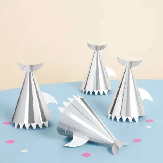 Shark Party Hats 10ct - Spritz&trade; image {1}
