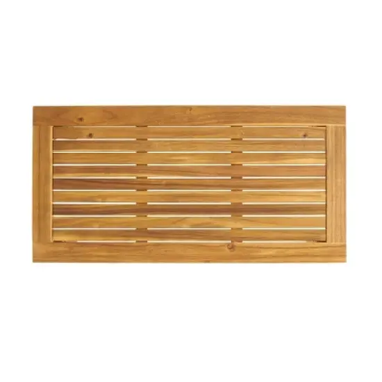 Peyton 2pc Acacia Wood Loveseat & Coffee Table Set - Christopher Knight Home image {6}