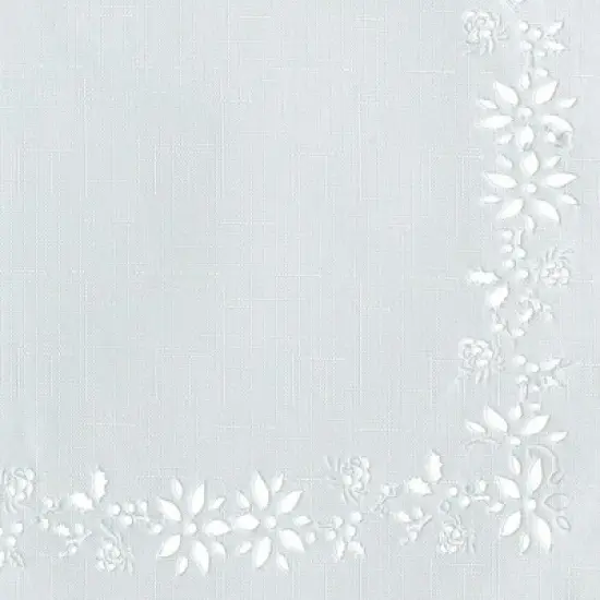 Elrene Poinsettia Noel Laser Cut Tablecloth - Elrene Home Fashions image {2}