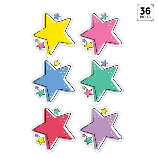 Creative Teaching Press&reg; Star Bright Stars 6" Designer Cut-Outs, Pack of 36 image {1}