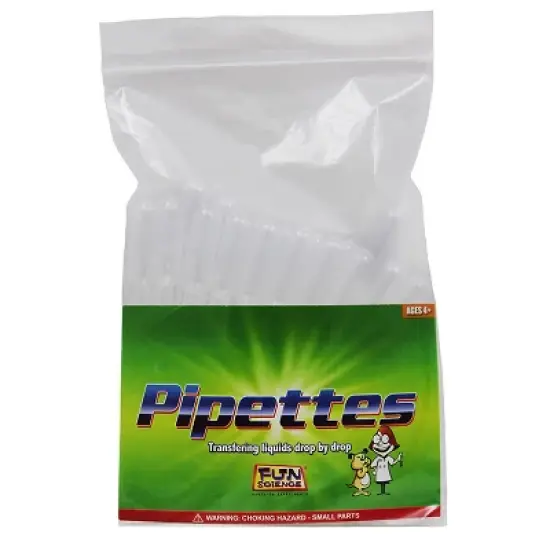 Fun Science Small Pipettes Clear 25/Pack FI-PSM image {1}
