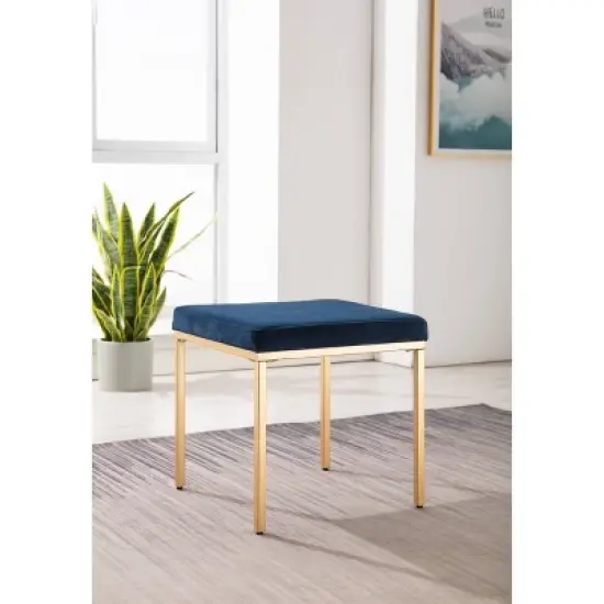 18" Square Metal Ottoman - WOVENBYRD image {2}