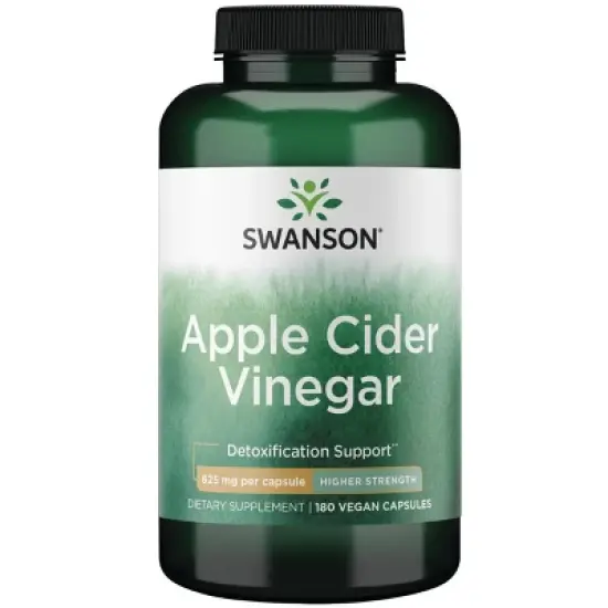 Swanson Herbal Supplements - High Potency Apple Cider Vinegar, Aids Body Cleansing & Detoxing, 625 mg (180 Capsules) image {5}