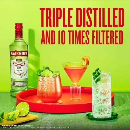 Smirnoff Vodka - 1.75L Plastic Bottle image {5}