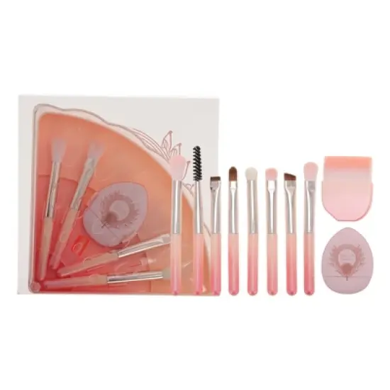 Unique Bargains Makeup Brush Set 10 Pcs image {7}