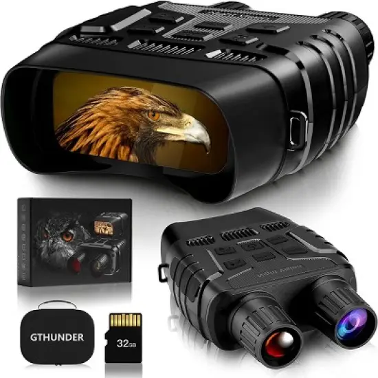 GTHUNDER 32GB FHD 1080P Digital Night Vision Binocular - Total Darkness Surveillance image {4}
