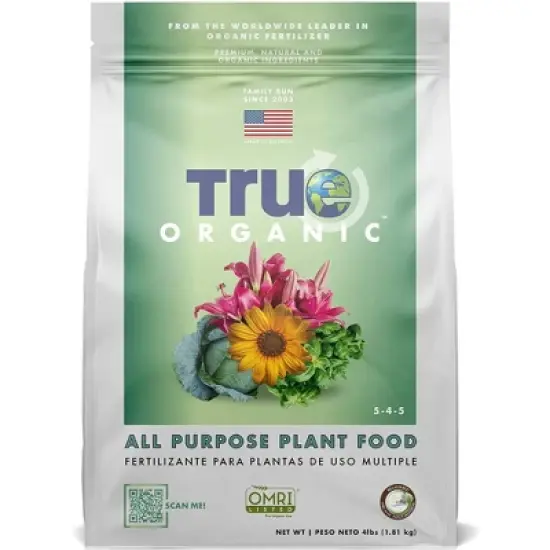 True Organic 5-4-5 All-Purpose Plant Food, OMRI Listed, Resealable Bag image {2}