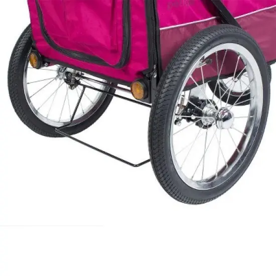 Petique All Terrain Cozy & Comfortable Pet Jogger Stroller with Tire Pump - Up to 77 LB image {6}