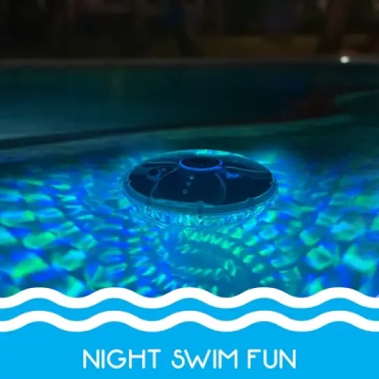 RIPPLE Floating Pool Fountain Light &ndash; Color LED, 4ft Spray, Waterproof Display image {3}