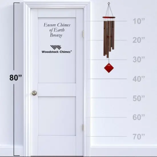 Woodstock Wind Chimes Encore Collection, Chimes of Earth, 37'', Wind Chimes for Outdoor, Patio, Home or Garden Decor image {2}