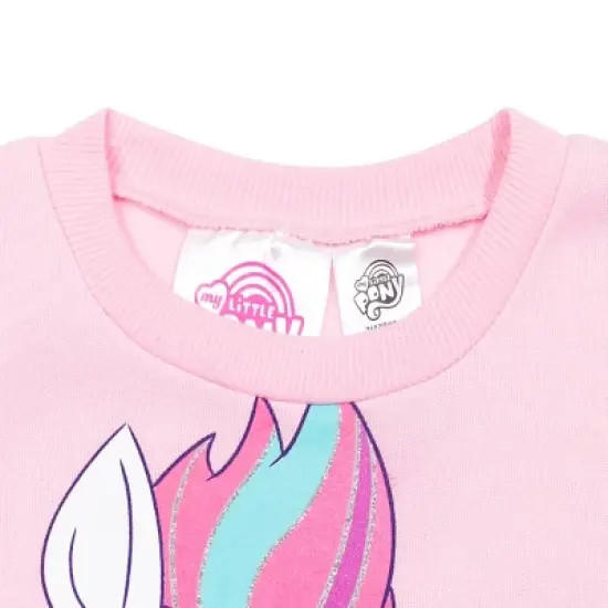 My Little Pony Sunny Pipp Zipp Toddler Girls Fleece Sweatshirt Legging Set Pink  image {4}