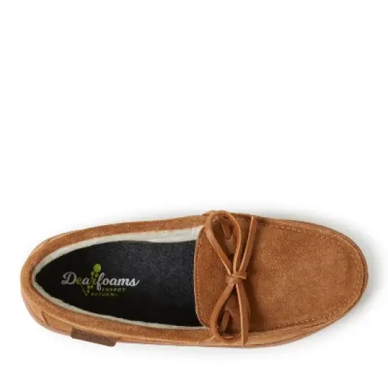 Dearfoams Women's Wilmington Genuine Suede Energy Return Moccasin Slippers image {4}