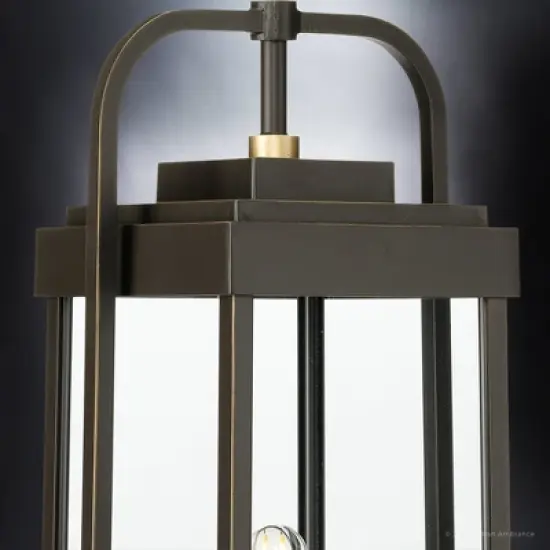 Urban Ambiance Luxury Transitional Outdoor Post Light 21.375''H x 8.25''W,  Olde Bronze Finish,  Orlando Collection, UHP1342 image {4}