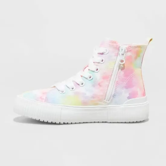 Girls' Cora Zipper Lace-Up Sneakers - Cat & Jack&trade; image {1}
