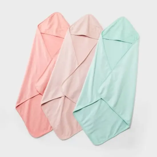Baby 3pk Muslin Hooded Towel - Cloud Island&trade; image {3}