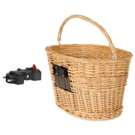 M-Wave Quick Release Wicker Basket, Brown image {2}
