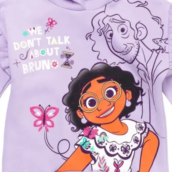 Disney Encanto Mirabel Girls Fleece Pullover Hoodie Toddler to Big Kid  image {2}