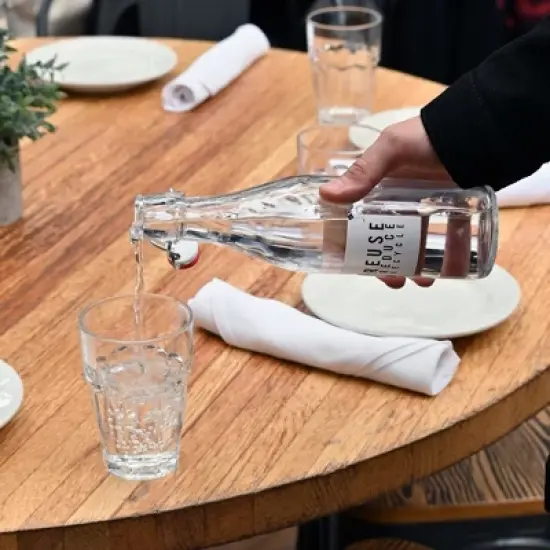 Bormioli Rocco 16.25 oz. Rock Bar Cooler Stackable Drink Glass, 6-Piece, Clear image {6}