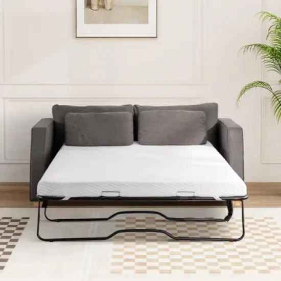 Dyonery 4-Inch Full/Queen Cool Gel Memory Foam Sofa Bed Mattress Replacement-CertiPUR-US Washable Cover Mattress Topper for Sleeper Sofas & Couch Beds image {7}
