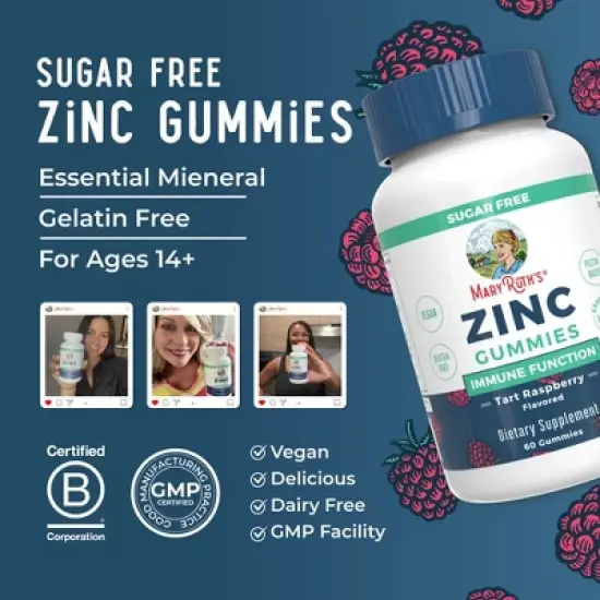 MaryRuth's Zinc Gummies, 60 ct image {7}