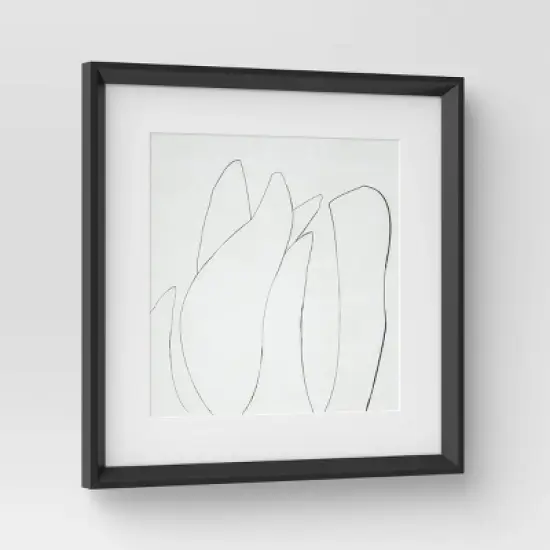 (Set of 2) 24" x 24" Sketch Art Print Black/White - Threshold&trade; designed with Studio McGee image {5}