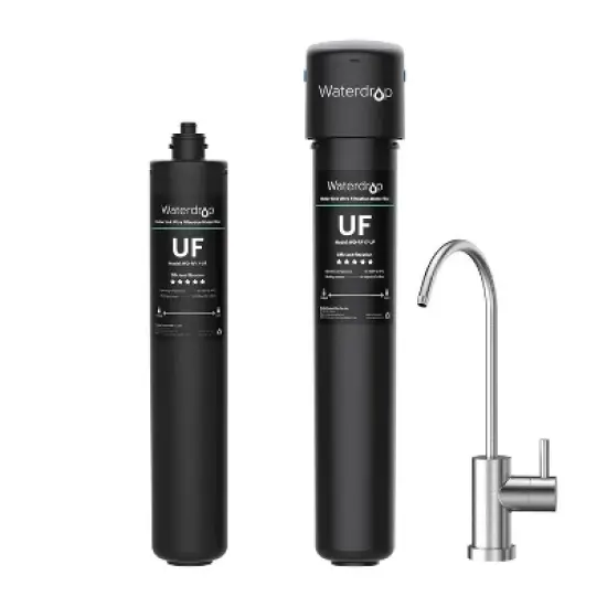 Waterdrop 17UB-UF Ultra Filtration Under Sink Water Filter System with Extra 1 RF17-UF Filter image {9}