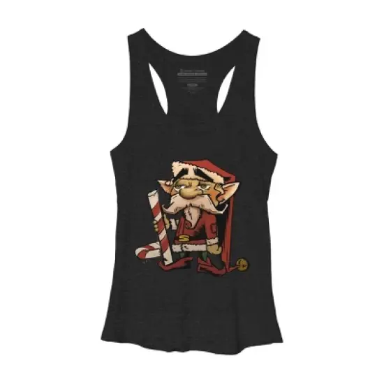 Women's Design By Humans The Candy Cane Elf By HawksAerie Racerback Tank Top image {3}