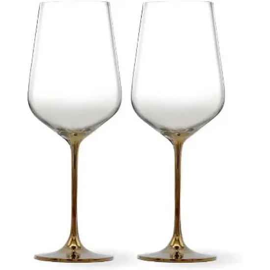 LEMONSODA Full-Bottle Premium Artisan Copper Wine Glasses (750 mL / 25 fl. oz) (Set of 2) image {1}