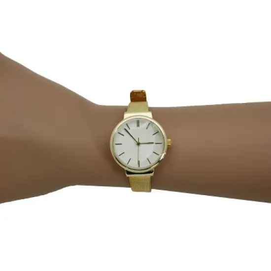 Olivia pratt small face with mesh band watch image {3}