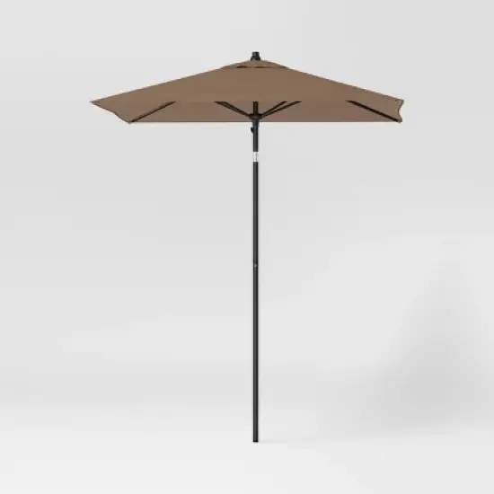 6' Square Outdoor Patio Market Umbrella with Black Pole - Threshold&trade; image {11}