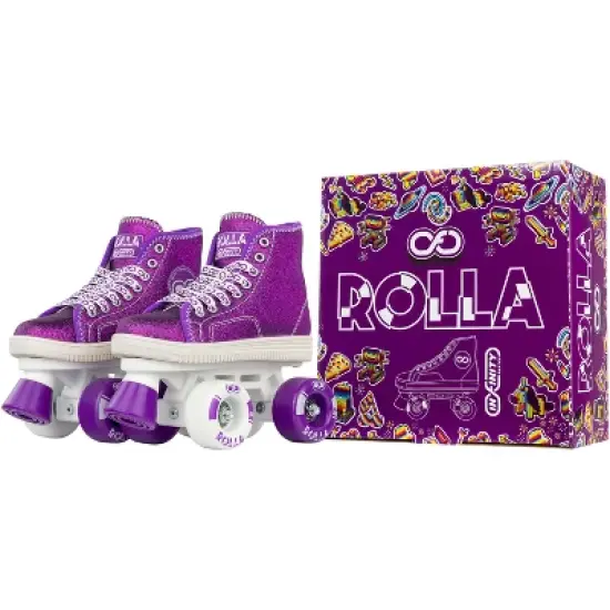 Crazy Skates Rolla Roller Skates For Girls - Sneaker-Style Kids Quad Skates image {4}