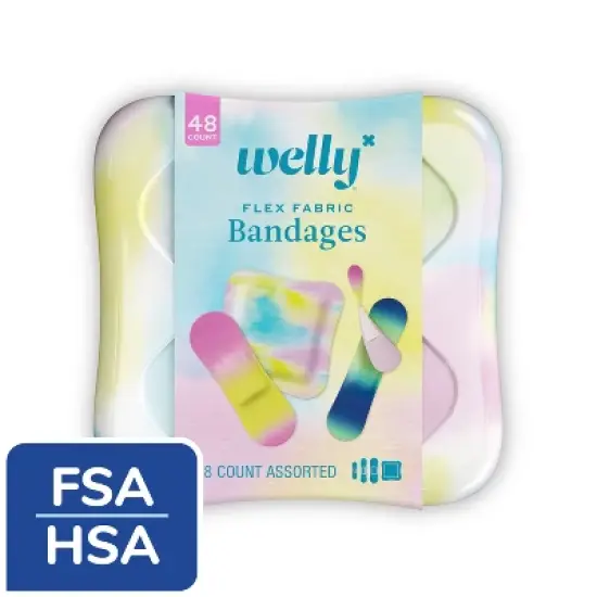 Welly Kid's Flex Fabric Bandages - Colorwash Tie Dye - 48ct image {4}