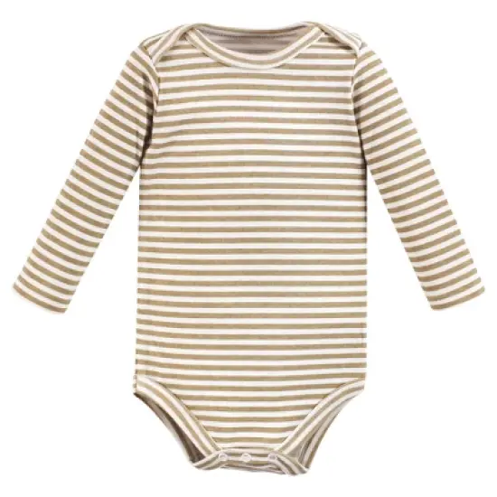 Hudson Baby Unisex Baby Cotton Long-Sleeve Bodysuits, Woodland Animals image {6}