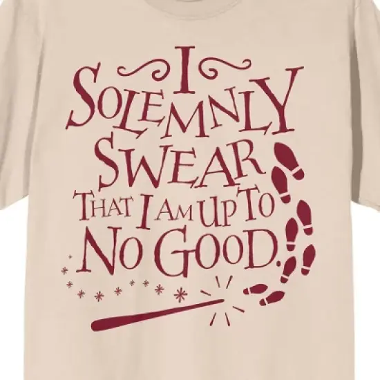 Harry Potter I Solemnly Swear That I Am Up To No Good Unisex Beige T-shirt image {1}