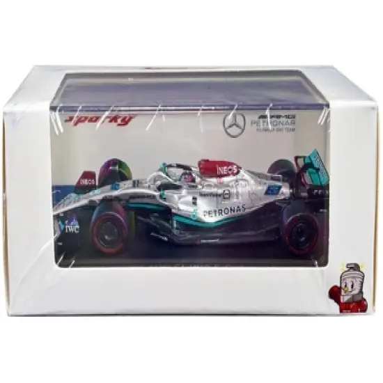 Mercedes-AMG F1 W13 E Performance #63 George Russell "Petronas" F1 World Championship (2022) 1/64 Diecast Model Car by Sparky image {2}