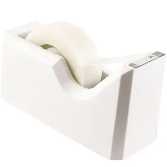 JAM Paper Colorful Desk Tape Dispensers - White: Office Supplies, Plastic, 1.75" Height, 2.5" Width image {5}