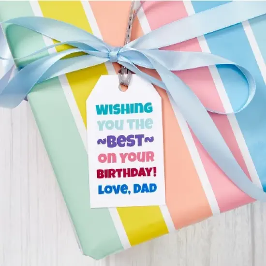 Avery Printable Tags with String, 2" x 3.5", 96 White Tags (22802) image {8}